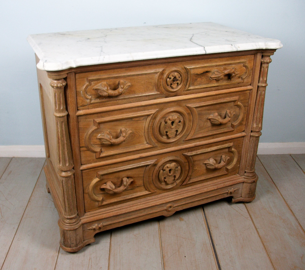  Small Carved French Chest of Drawers